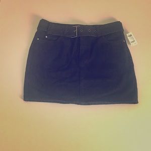 Black Jean Skirt